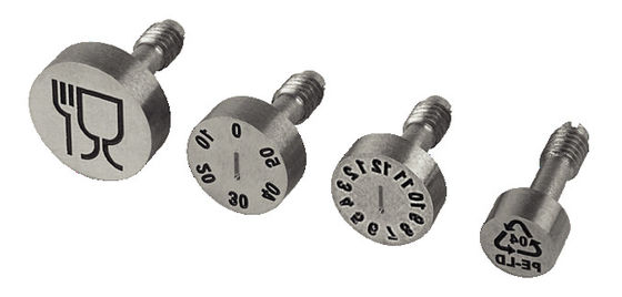 Durable INOX 1.4034 51HRC Precision Mold Parts Date Stamp Mold Date Inserts